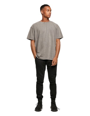 B-BY189-Acid Washed Heavy Oversize Tee